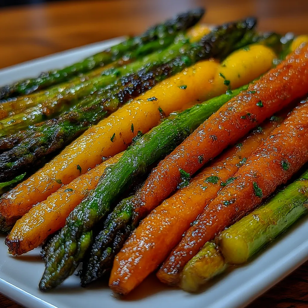 Roasted Asparagus and Carrots