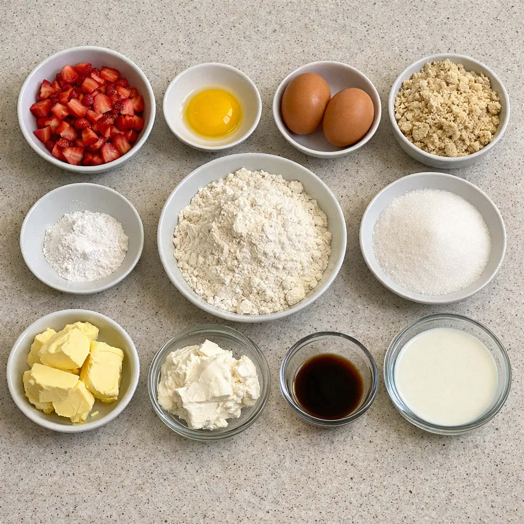 Soft Strawberry Cream Cheese Muffins