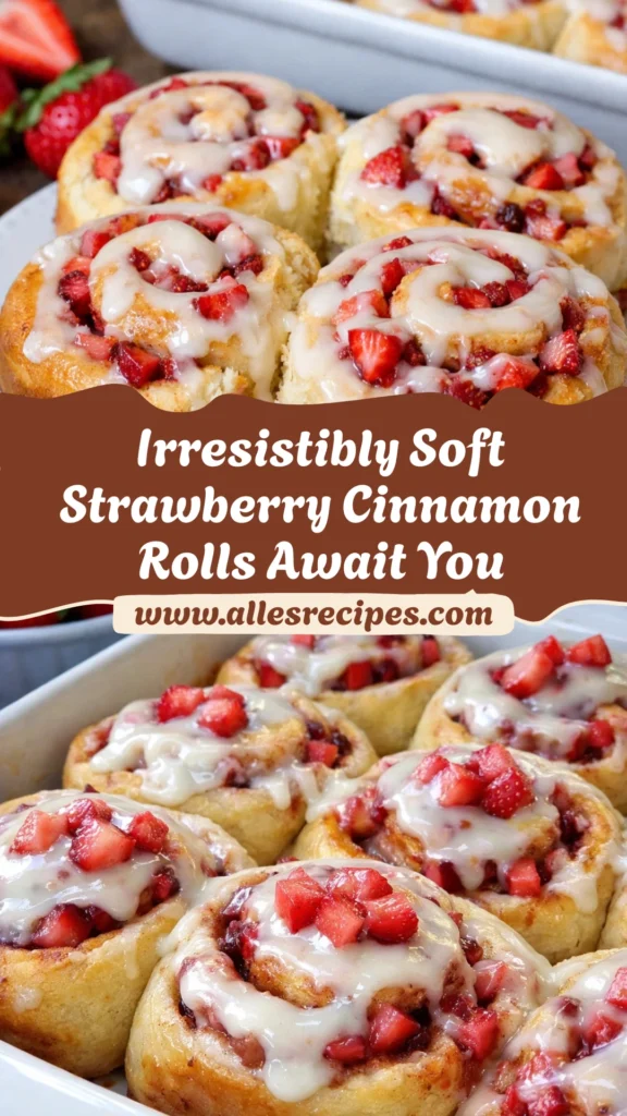 Soft and Fluffy Strawberry Cinnamon Rolls