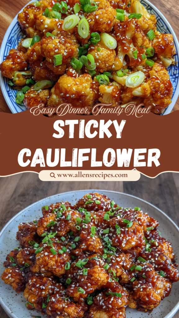 Sticky Honey Garlic Cauliflower