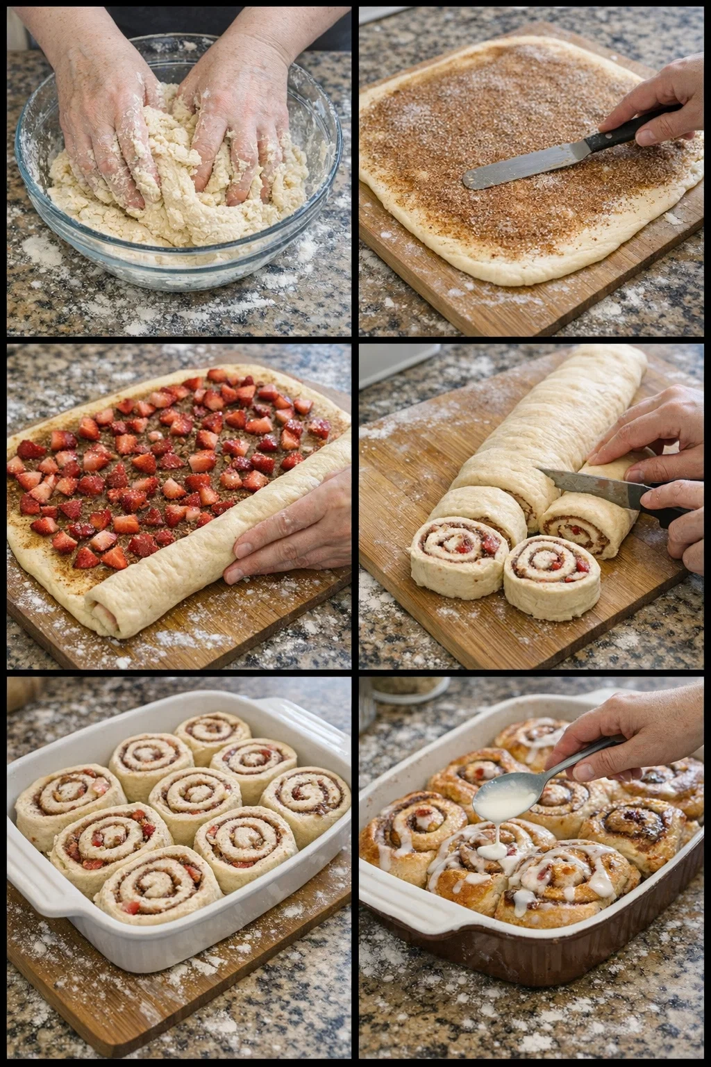 Strawberry Cheesecake Cinnabon Rolls