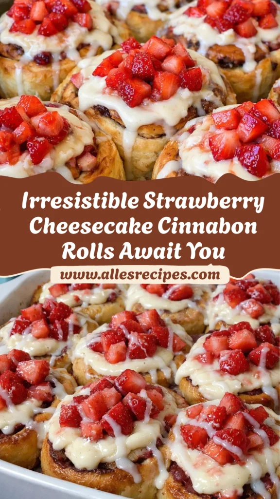 Strawberry Cheesecake Cinnabon Rolls