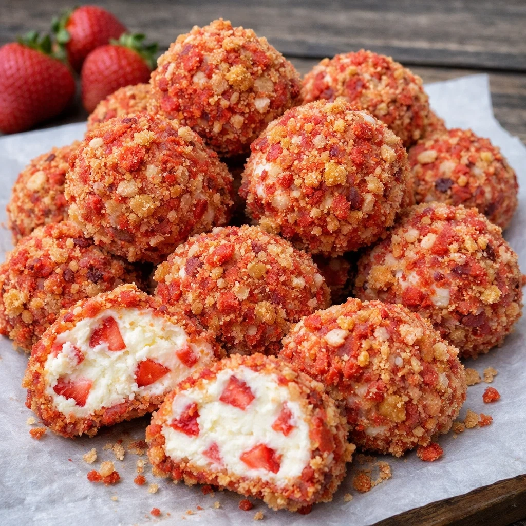 Strawberry Cheesecake Crunch Bites