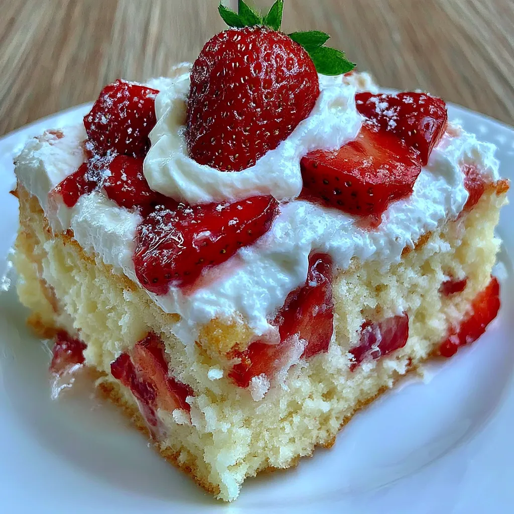 Strawberry Shortcake Tres Leches Cake