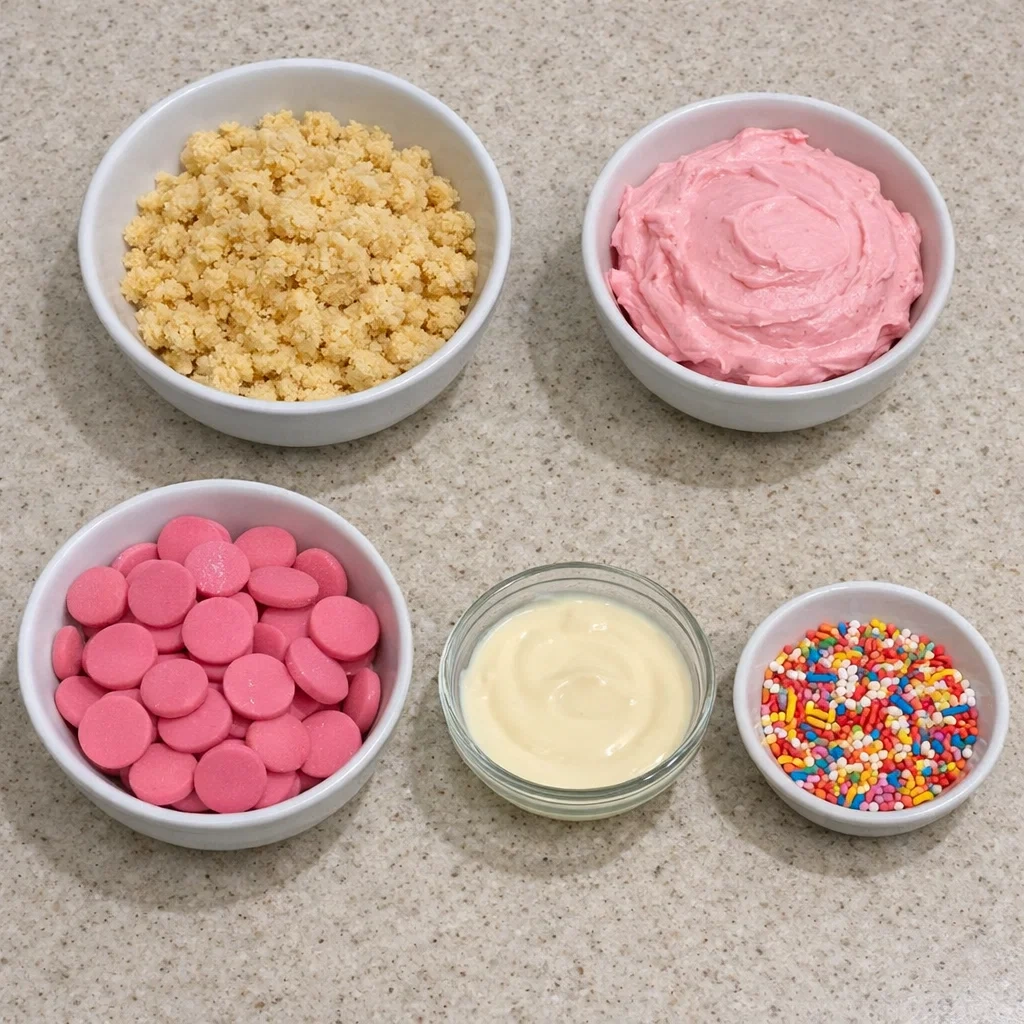 Strawberry Shortcake Truffles