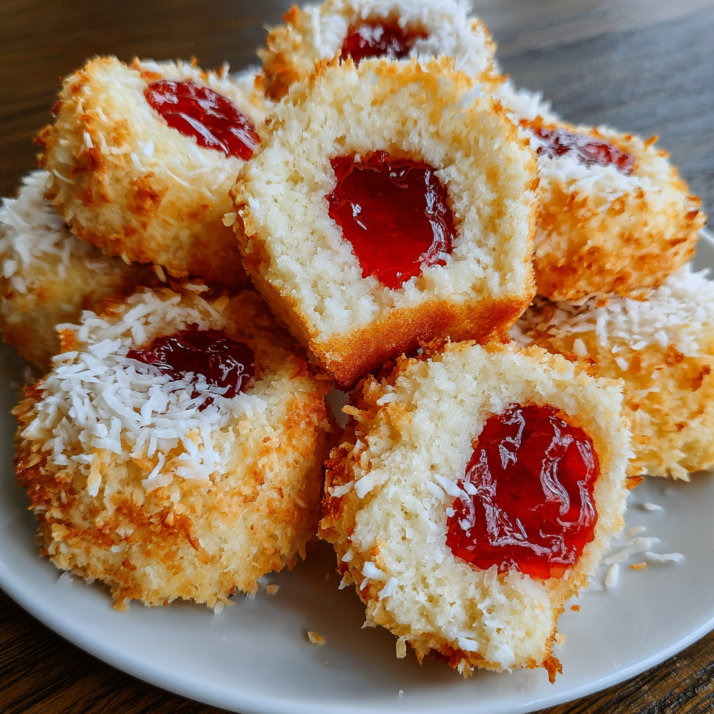 Vintage Australian Pink Jelly Coconut Cakes