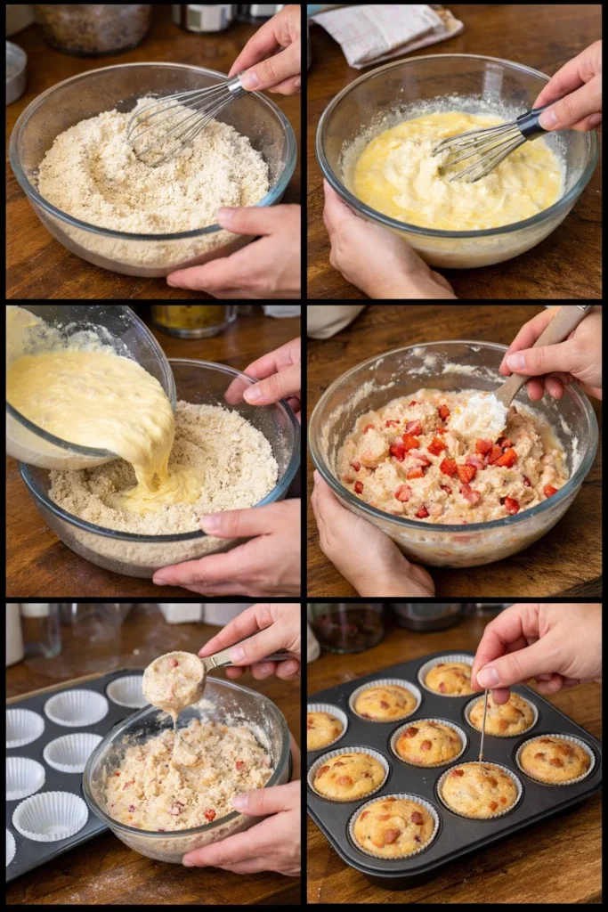 Strawberry Protein Muffins