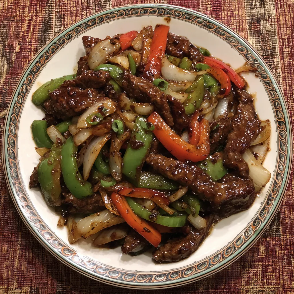 Chinese Pepper Steak with Onions