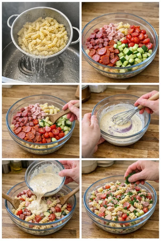 Club Sandwich Pasta Salad