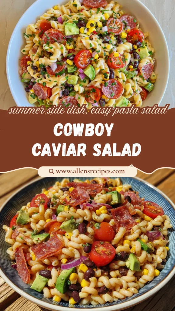 Cowboy Caviar Pasta Salad