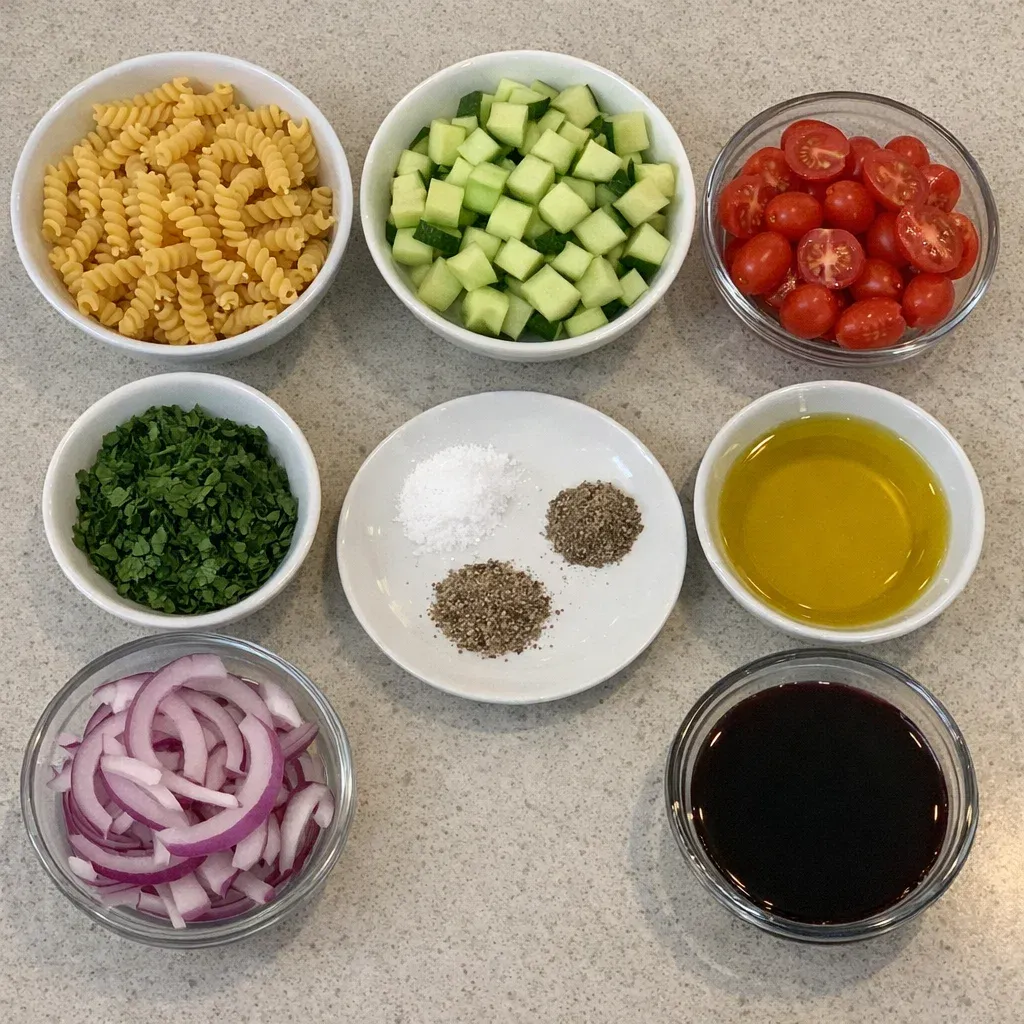 Cucumber Pasta Salad