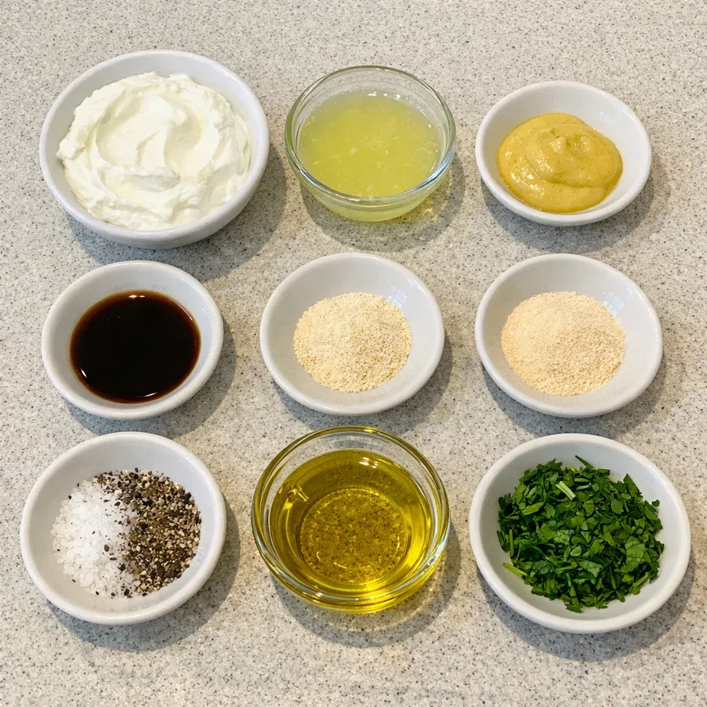 Healthy Greek Yogurt Caesar Dressing