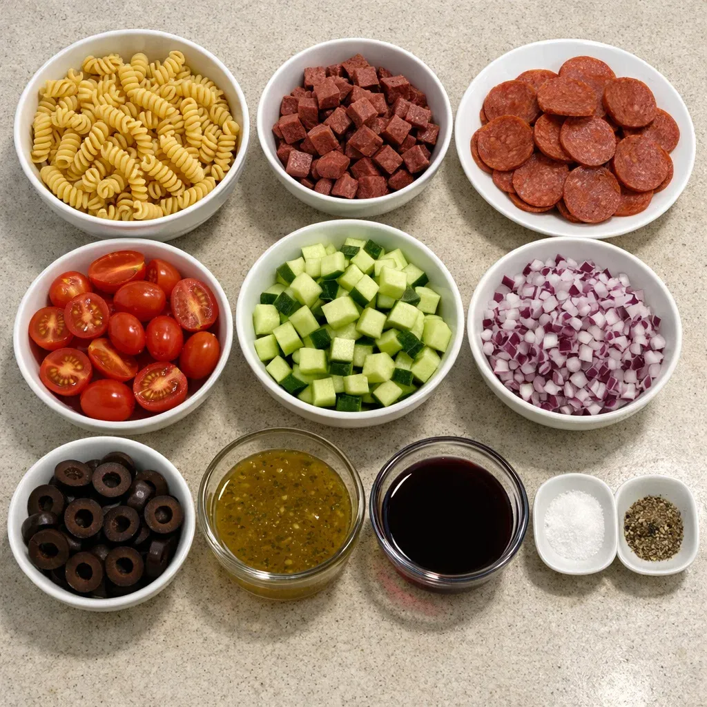 Italian Grinder Pasta Salad