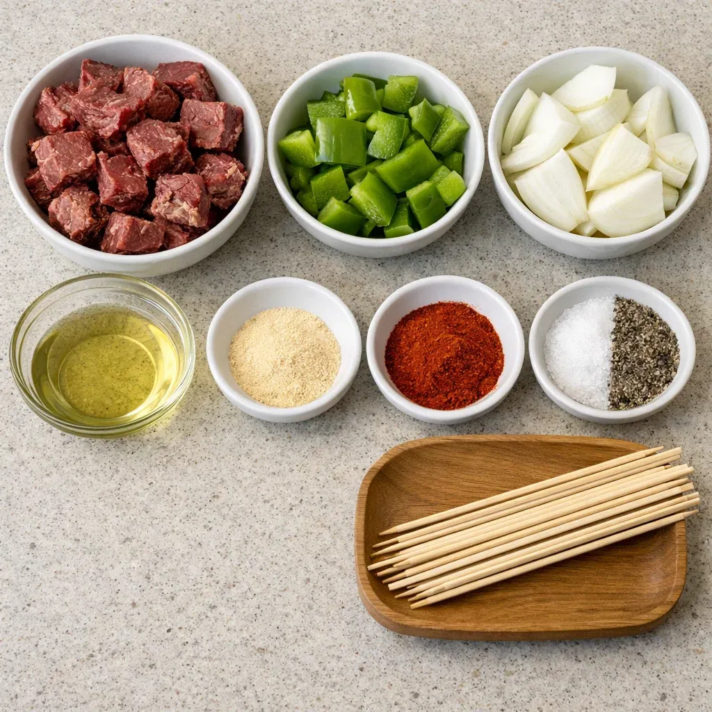 July 4th Smoked Beef Skewers