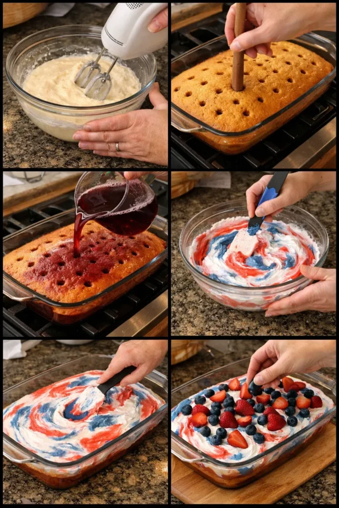 Patriotic Poke Cake