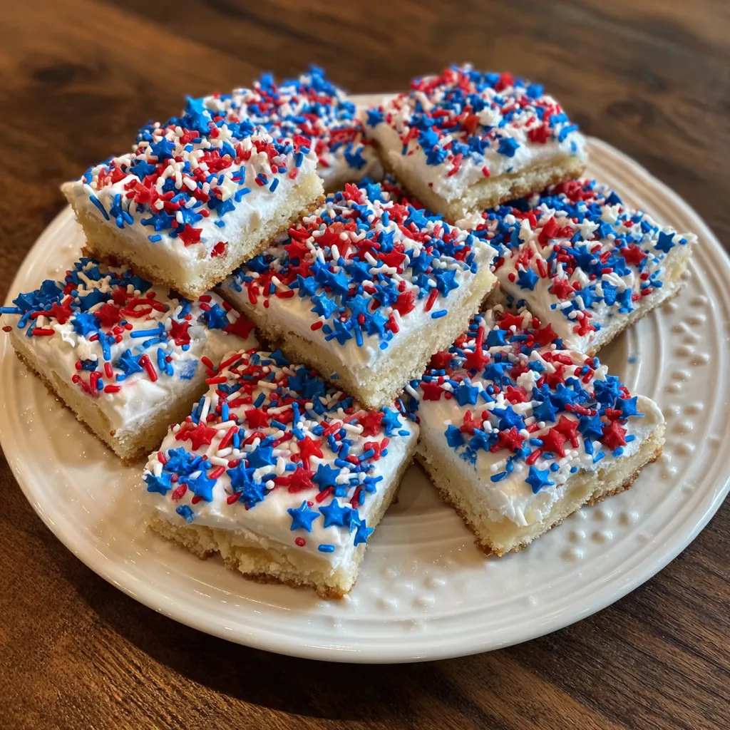 Patriotic Sugar Cookie Bars