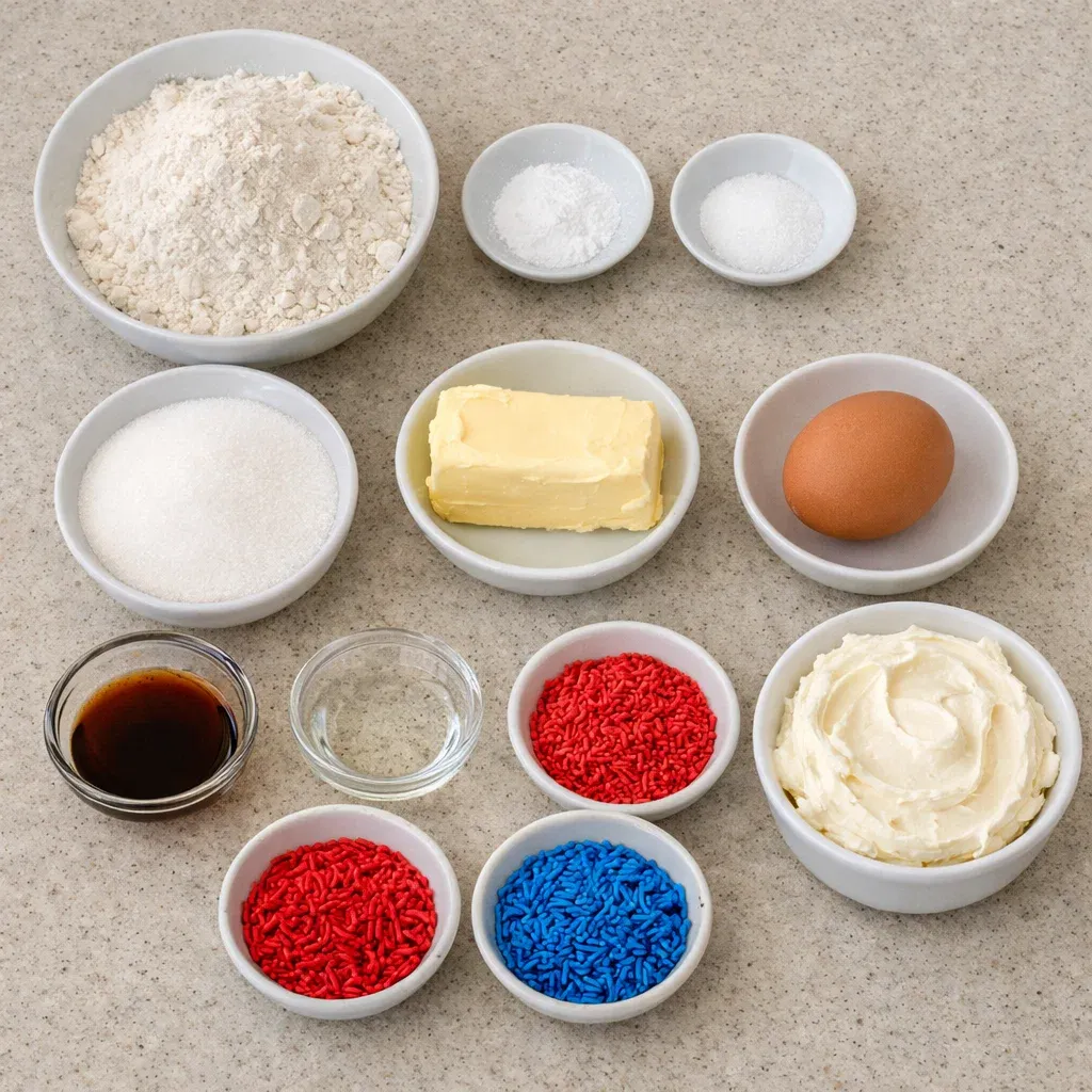 Patriotic Sugar Cookie Bars