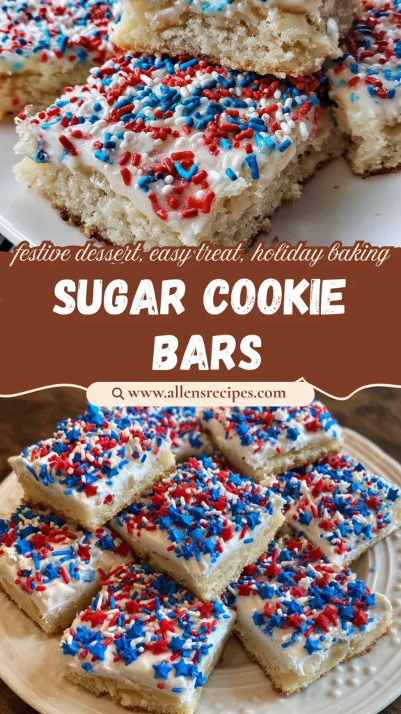 Patriotic Sugar Cookie Bars