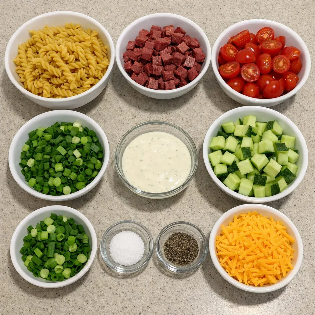 Smoked Beef Ranch Pasta Salad