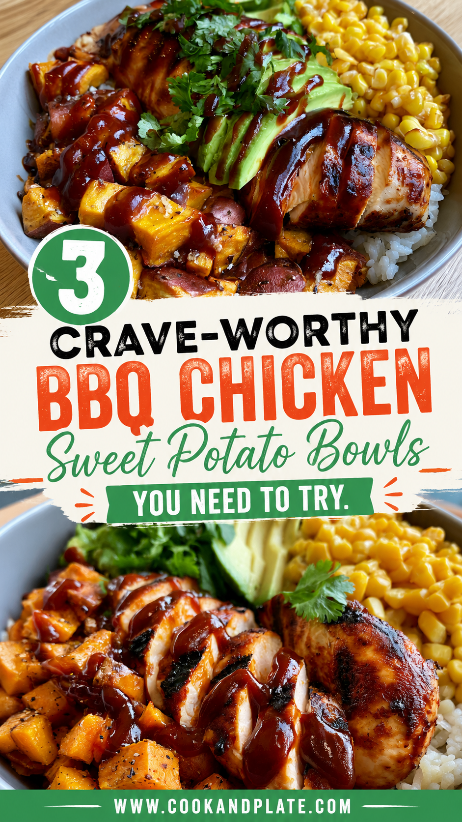 BBQ Chicken Sweet Potato Bowl