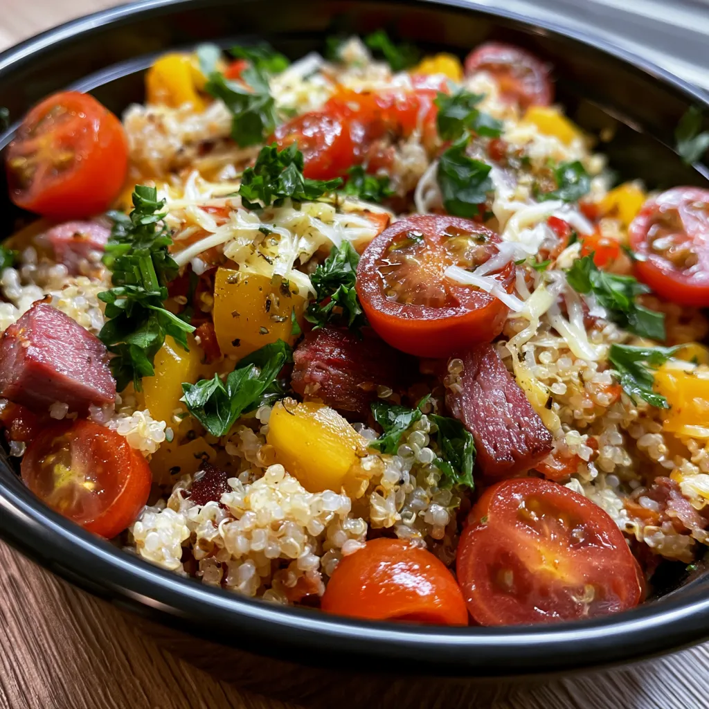 Beef Pepperoni Bowls