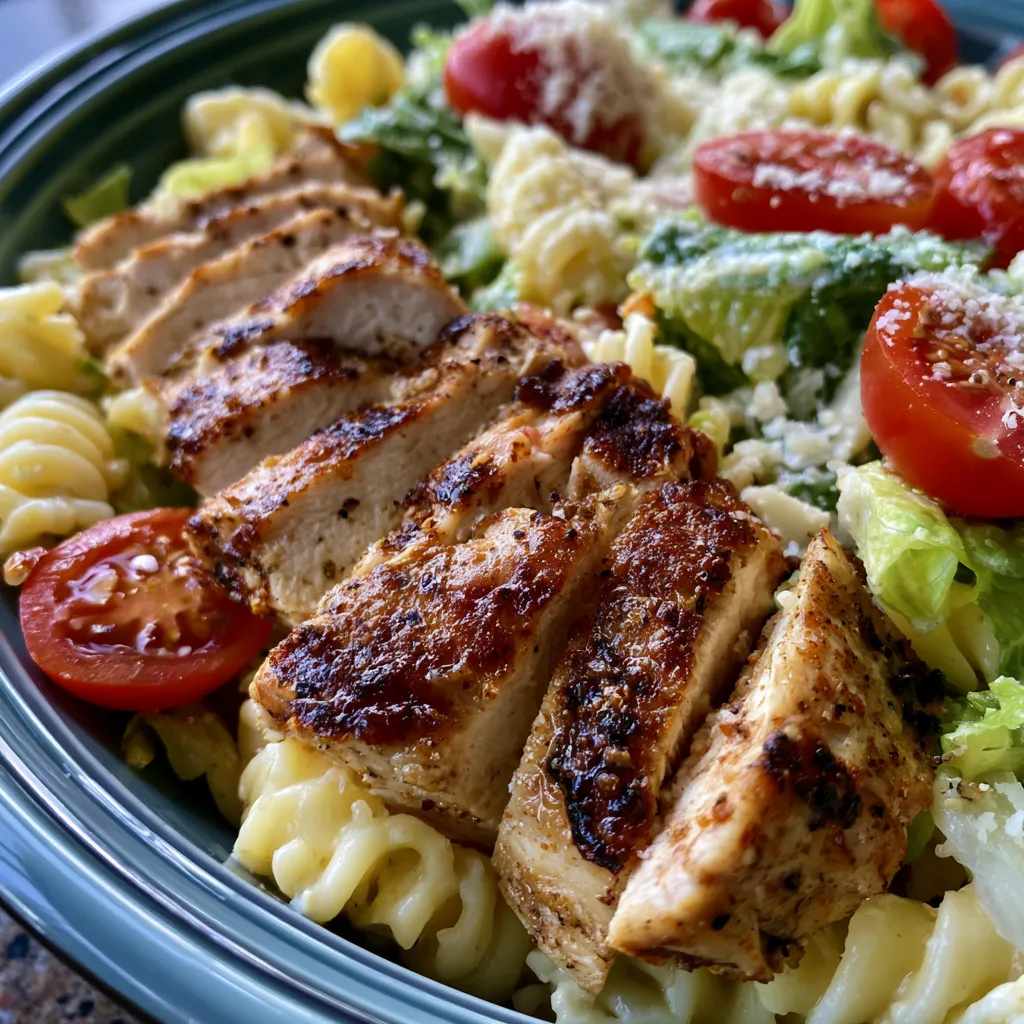 Chicken Caesar Pasta Salad