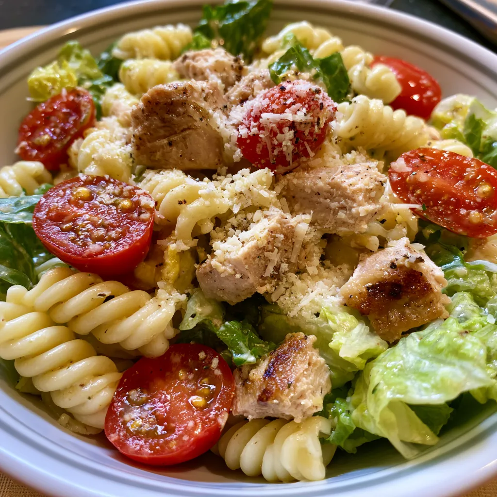Chicken Caesar Pasta Salad