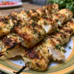 Garlic Parmesan Chicken Kebabs