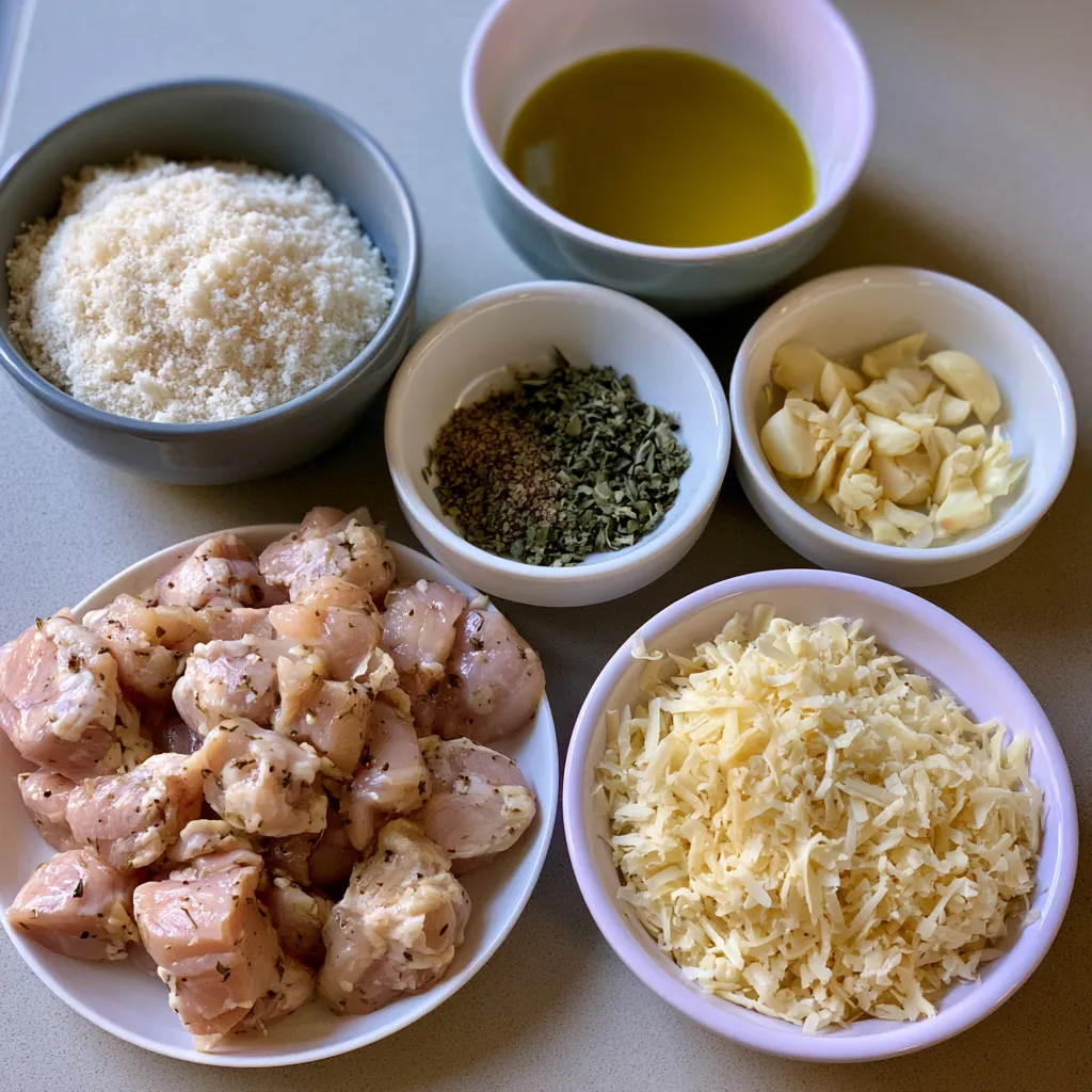 Garlic Parmesan Chicken Kebabs