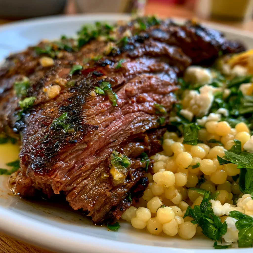 Grilled Skirt Steak with Marinade