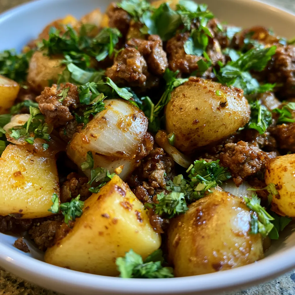 Ground Beef & Potato Bowl
