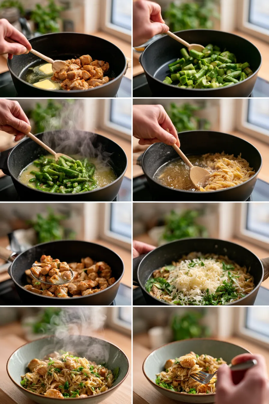High Protein Chicken Orzo