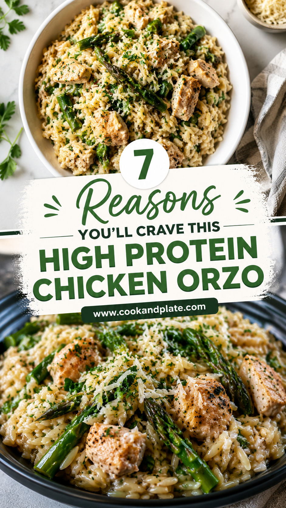 High Protein Chicken Orzo