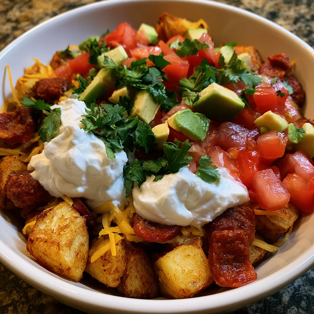 Loaded Potato Taco Bowl