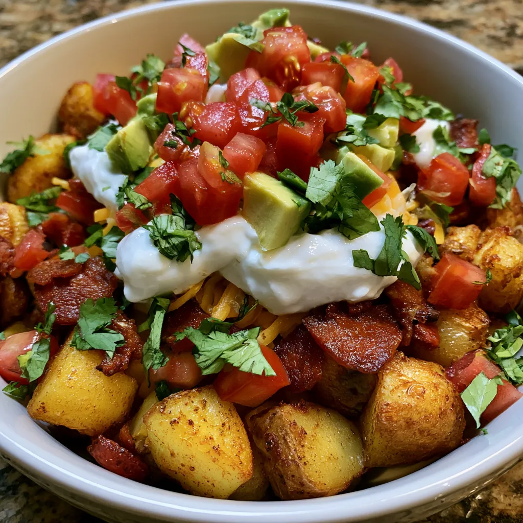 Loaded Potato Taco Bowl