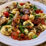 Pesto Chicken and Tortellini