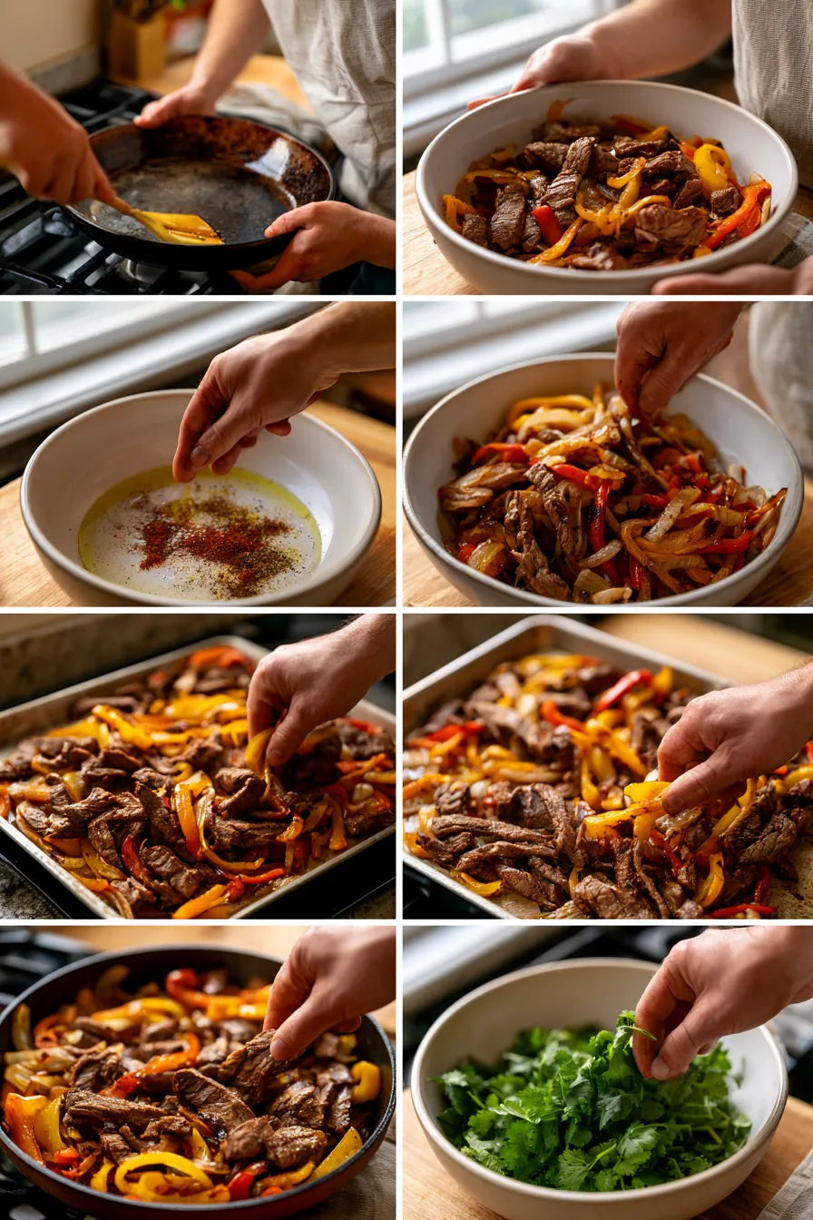 Sheet Pan Beef Fajitas