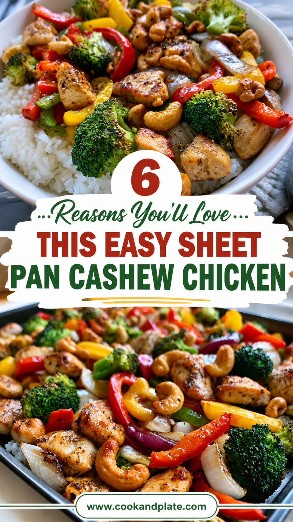 Sheet Pan Cashew Chicken
