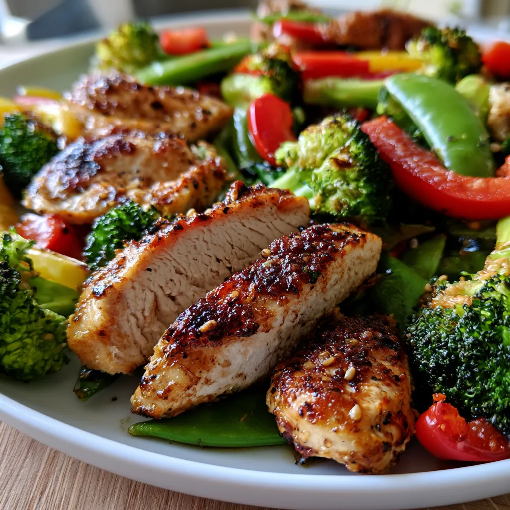 Sheet Pan Sesame Chicken and Veggies