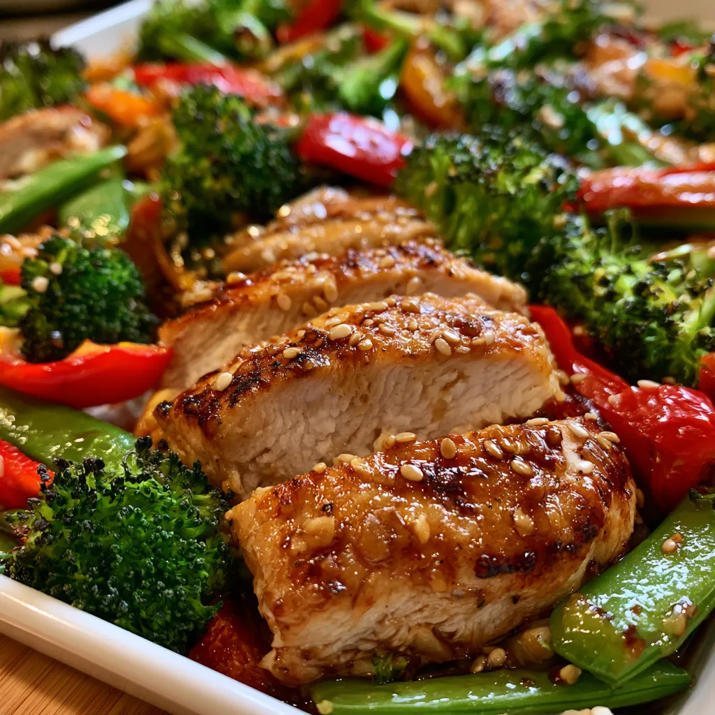 Sheet Pan Sesame Chicken and Veggies