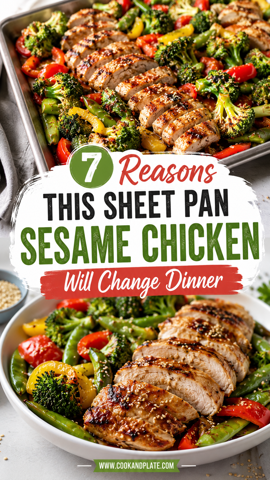 Sheet Pan Sesame Chicken and Veggies