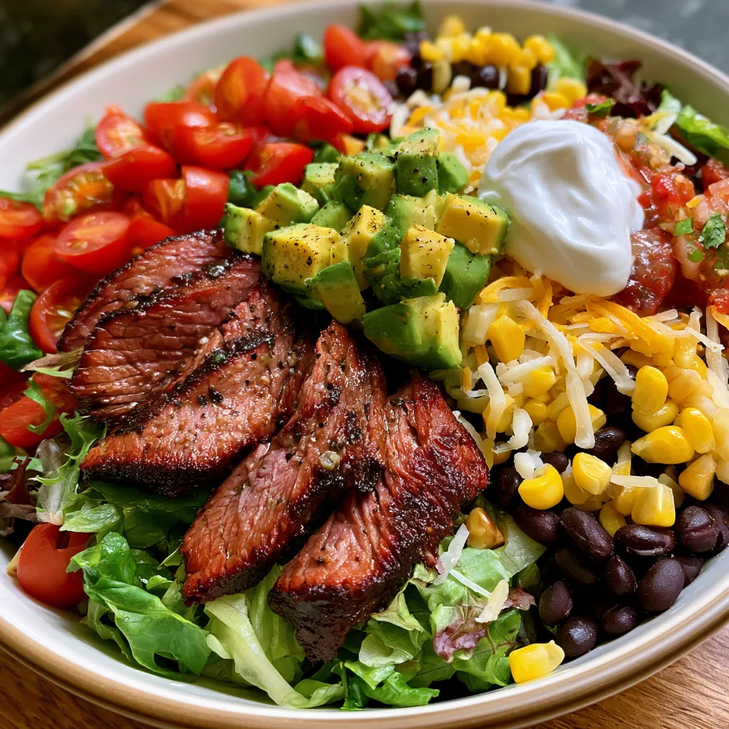 Smoked Beef Taco Salad Bowls