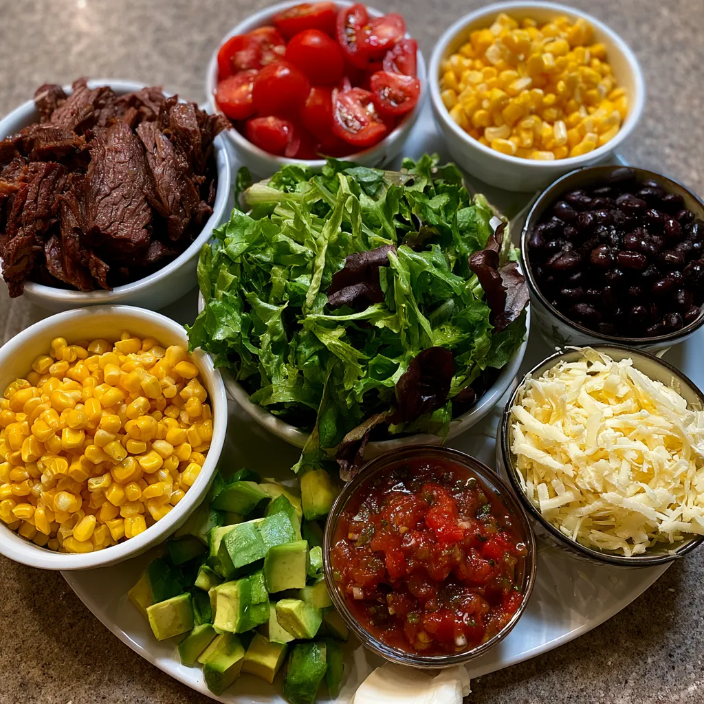 Smoked Beef Taco Salad Bowls