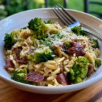 Smoked Beef and Broccoli Orzo