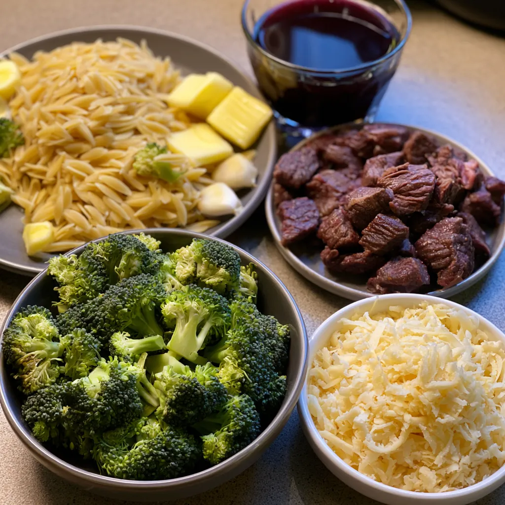 Smoked Beef and Broccoli Orzo