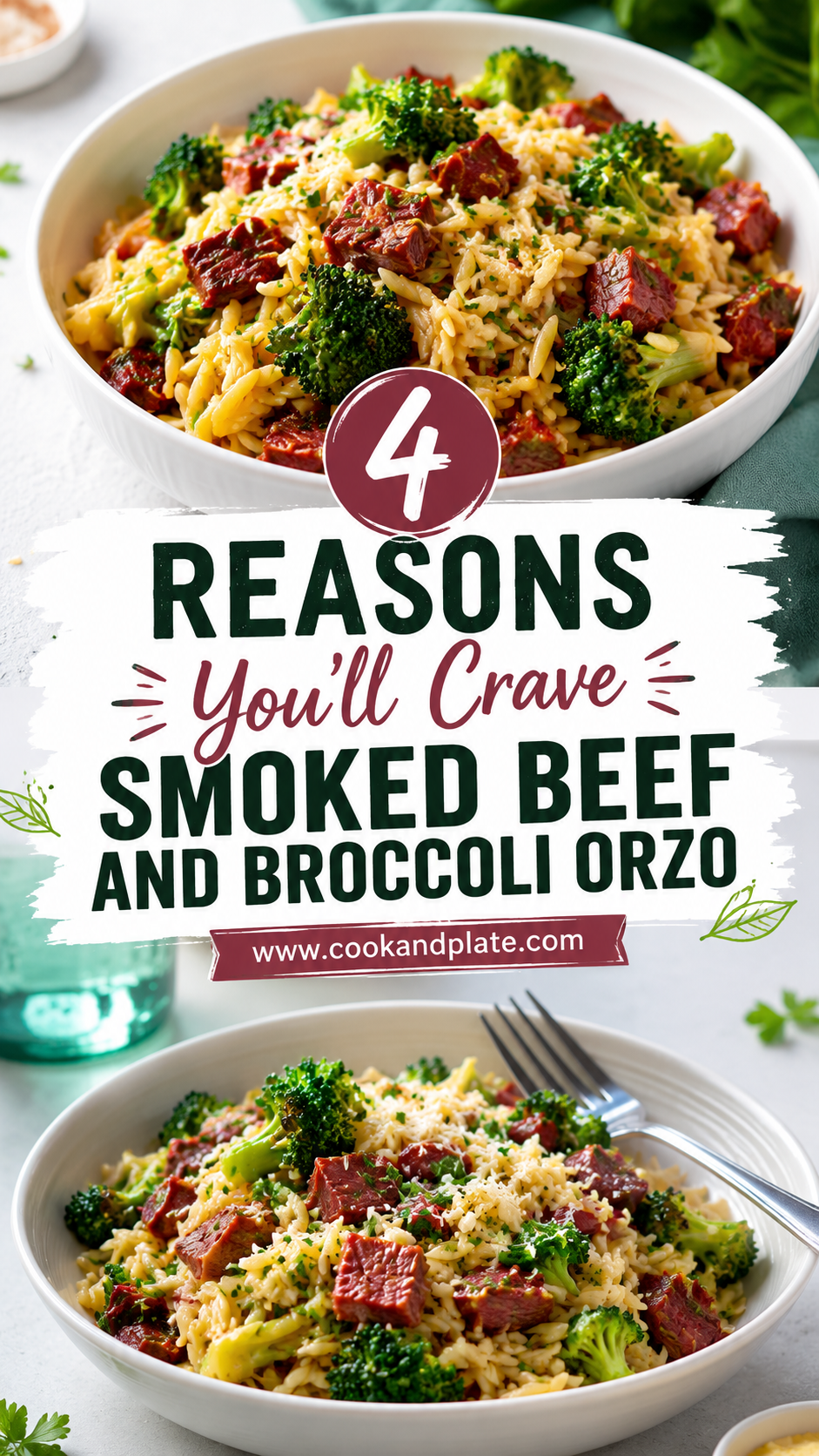Smoked Beef and Broccoli Orzo