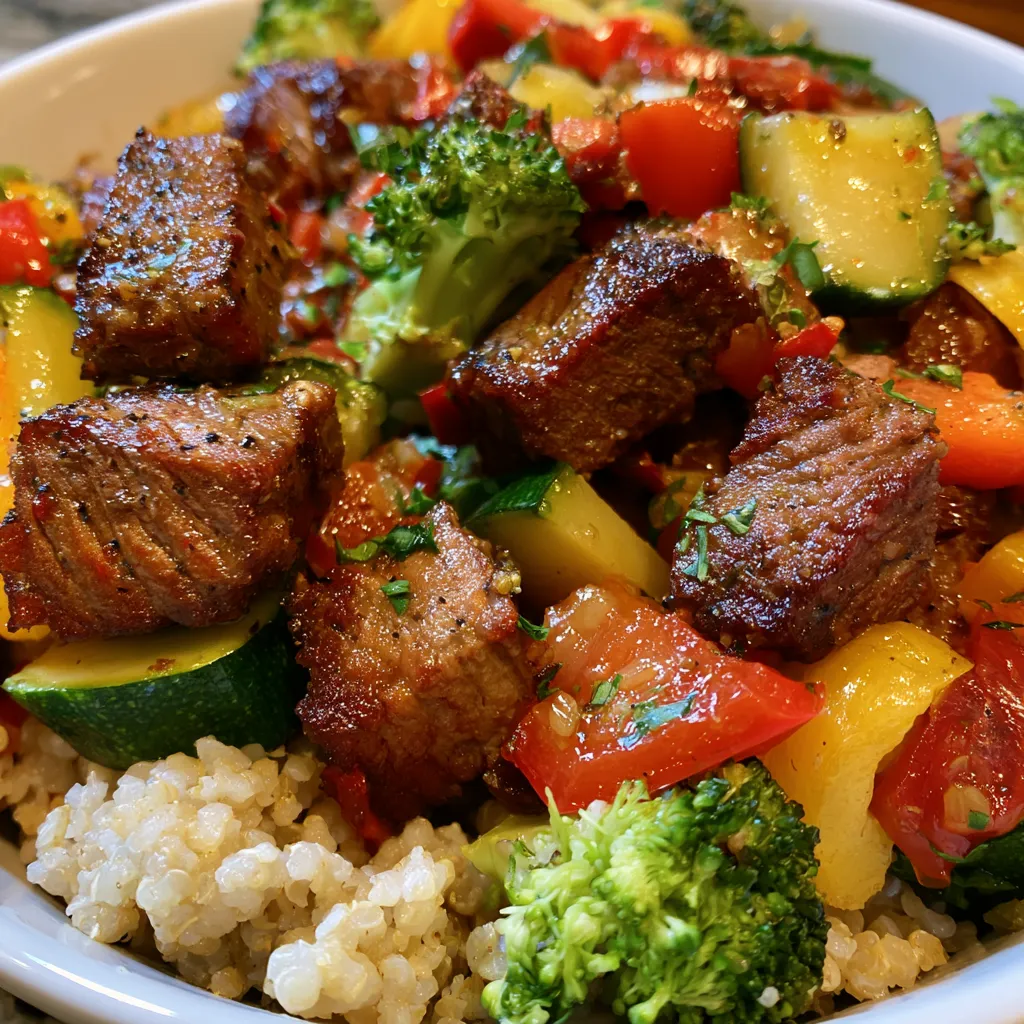 Smoked Beef and Vegetable Bowls