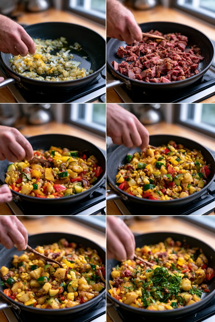 Smoked Beef and Veggie Skillet