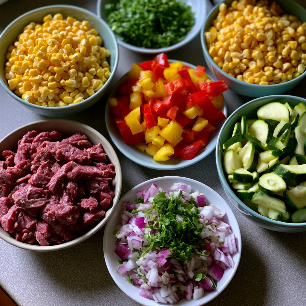 Smoked Beef and Veggie Skillet