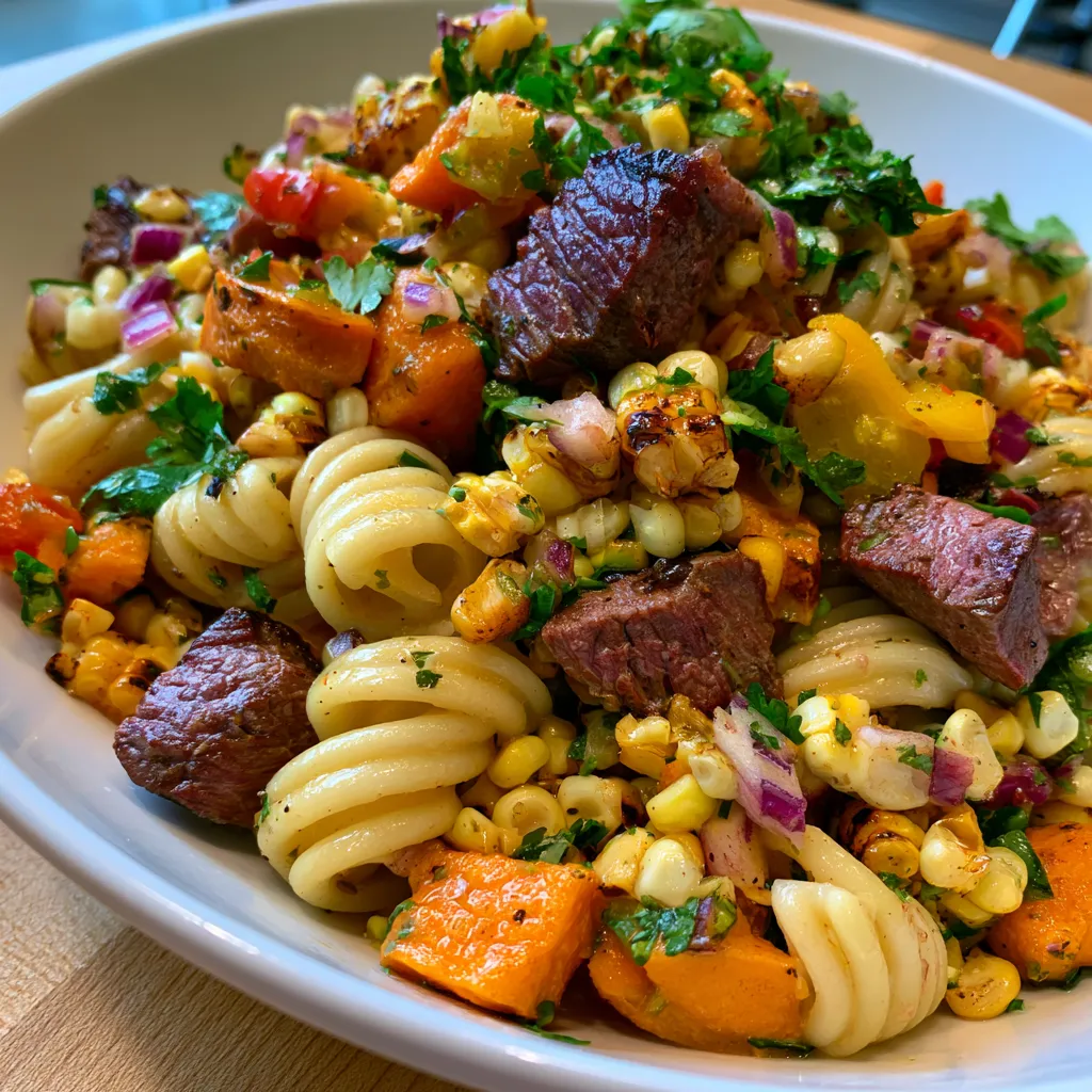 Southwestern Pasta Salad with Smoked Beef